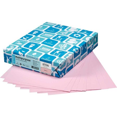 Lettermark® Multipurpose Coloured Paper Letter Size - 8-1 / 2 x 11" pink