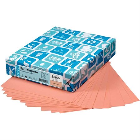 Lettermark® Multipurpose Coloured Paper Letter Size - 8-1 / 2 x 11" salmon