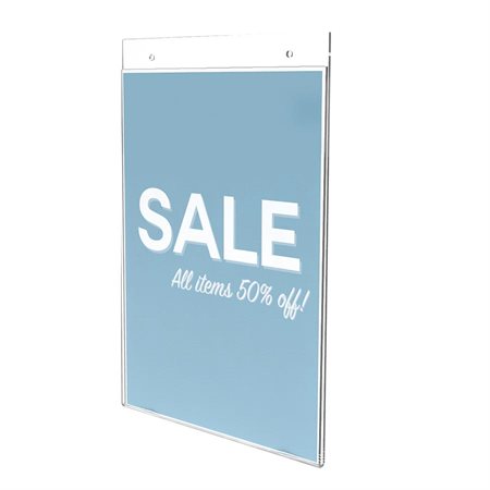 Wall Mount Sign Holder Portrait 8-1 / 2 x 11 in.