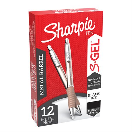 Sharpie S.Gel Premium Pen black ink champagne