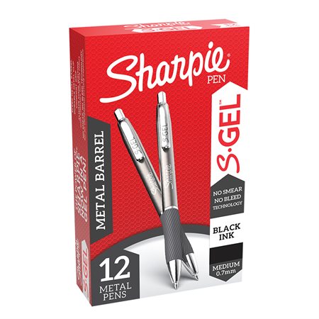 Sharpie S.Gel Premium Pen black ink black / metal