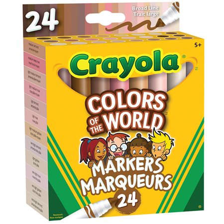 Crayons Colors of the World marqueurs trait large