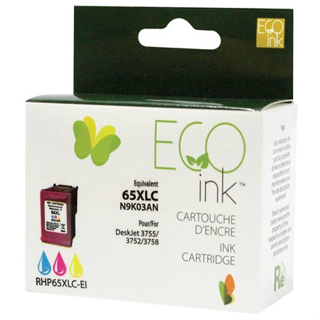 Remanufactured High Yield Ink Jet Cartridge (Alternative to HP 65XL) tri-colour