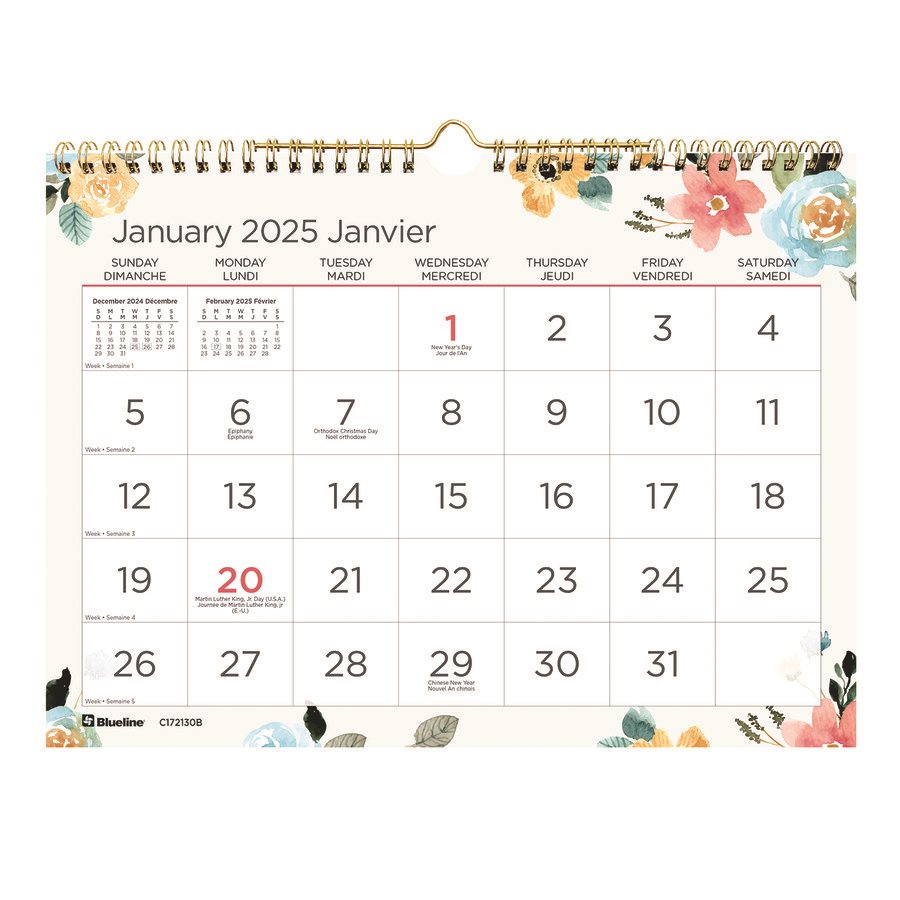 Large Print Wall Calendar (2024)