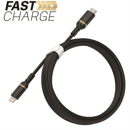 Cable Lighting de charge  /  synchronisation au câble de charge rapide USB-C noir