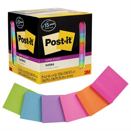 3M Post-it® Couleur onglets 10 / couleur, 40 / Distributeur 272211