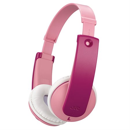 Wireless On-Ear Headphones for Kids pink and violet