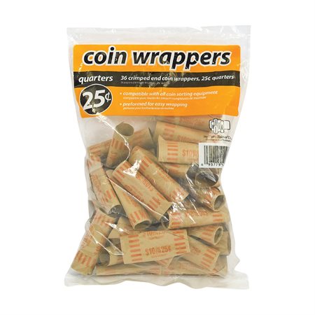 Paper Coin Tube 25 cents