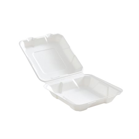 Hinged Lid Container 1 compartment 8 x 8-1 / 2 in.