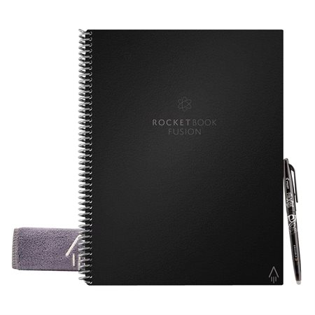 Carnet réutilisable RocketBook Core 42 pages noir