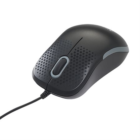 Wired silent mouse black