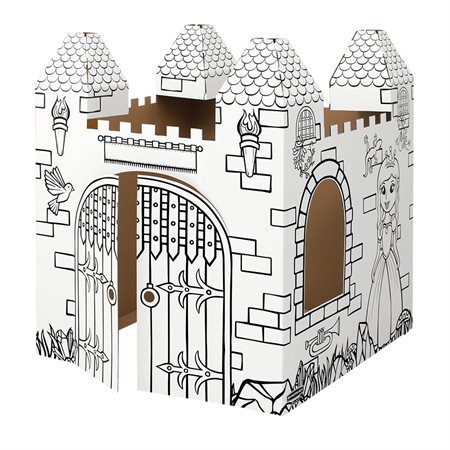 Playhouse Size: 37 x 37 x 43 in. H. castle