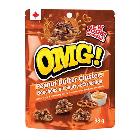 OMG! Peanut Butter Pretzel Clusters with Milk Chocolate