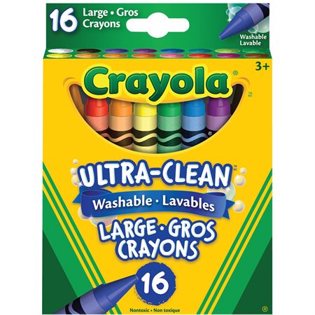 Ultra-Clean™ Wax Crayons Box of 16