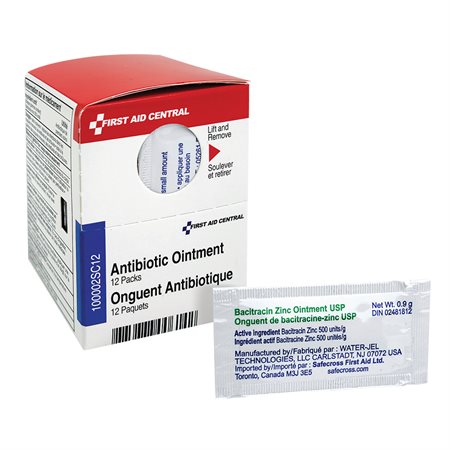 Onguent antibiotique boîte de 12