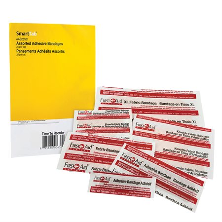 Assorted Adhesive Bandages package of 25