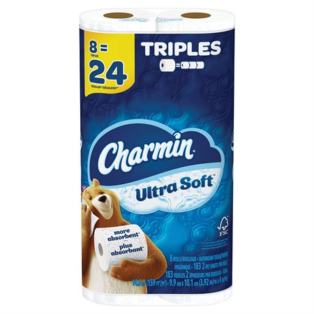Charmin Ultra Soft Toilet Paper 8 rolls