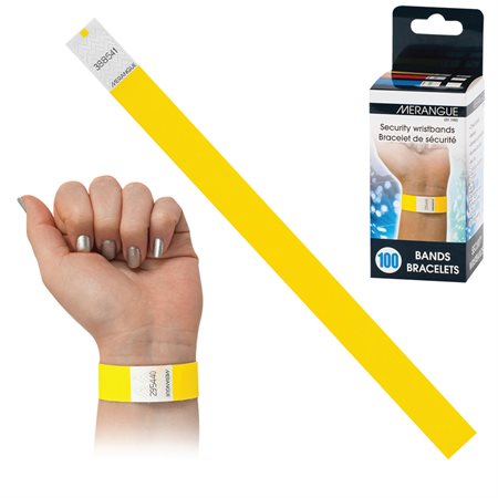 Bracelet de sécurité jaune
