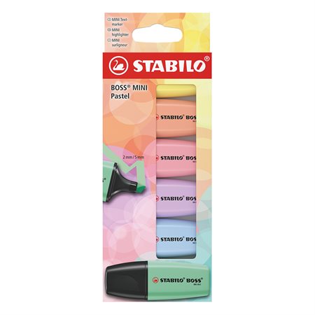 Surligneurs STABILO® BOSS® MINI Pastel