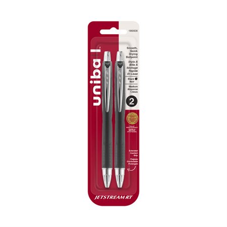 PEN RETRACTABLE 1 0MM 2 / PK