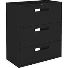 Fileworks® 9300 Lateral Filing Cabinets 3 drawers black