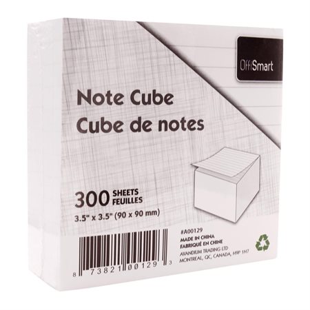 Cube de papier ligné OffiSmart