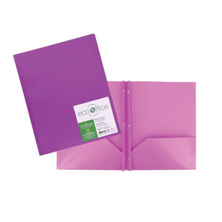 3 PRONG+ 2 POCK.ECO REPORT COVER PURPLE
