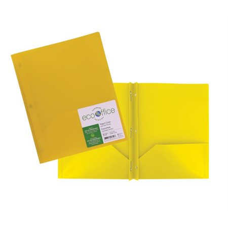 3 PRONG+ 2 POCK.ECO REPORT COVER YELLOW