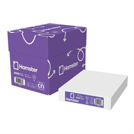 Hamster Multipurpose Carbon Neutral Paper (5 pkts) Half box of 2500 sheets, letter size