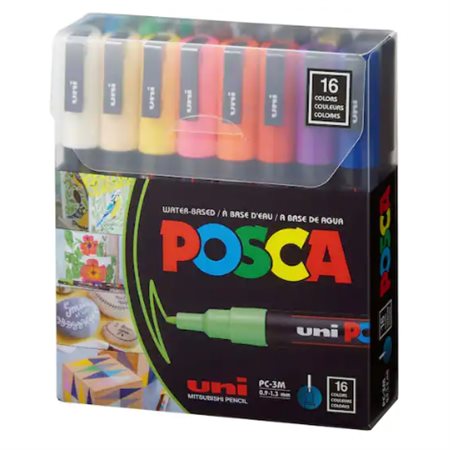 POSCA markers - 16 kit - fine tip