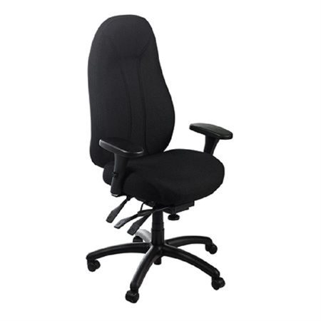 FAUTEUIL DOS HAUT TISSU NOIR