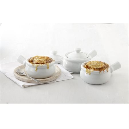 Set of 4 bowls onion soup + cover 300ml