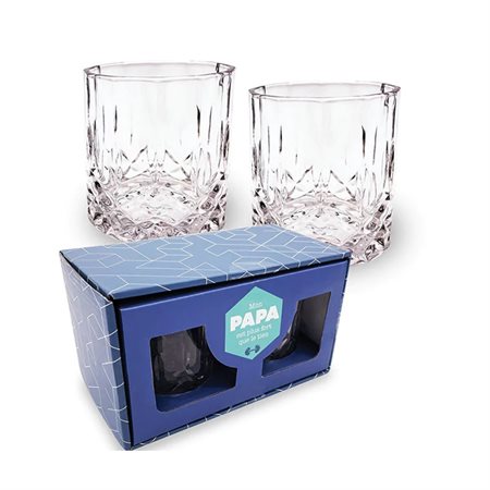 Gift set of 2 whisky glasses - PAPA