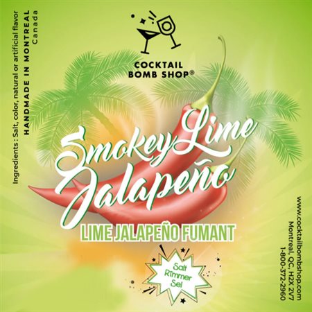 Garniture de bord de verre - Lime jalapeno fumant
