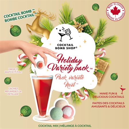 Bombes à cocktail - pack variété Noël