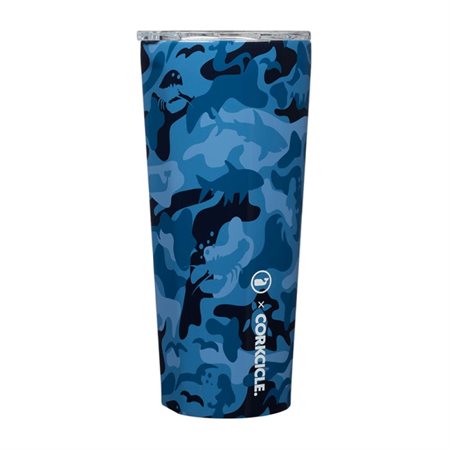 Grand gobelet isotherme "Camouflage bleu"