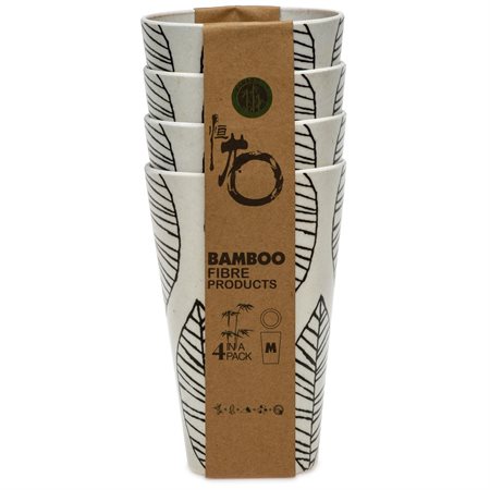 Bamboo fibre glass - 4 set