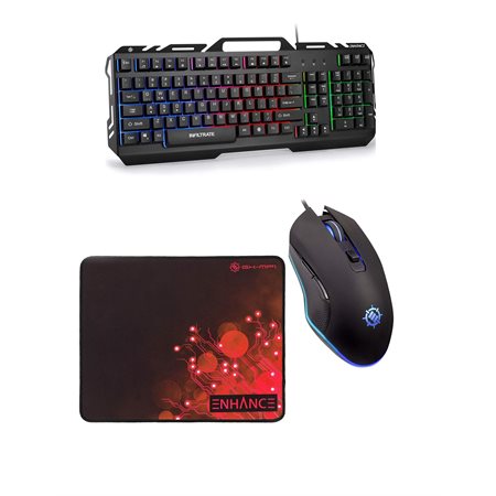 ENHANCE KEYBOARD, MOUSE AND MOUSE PAD SET