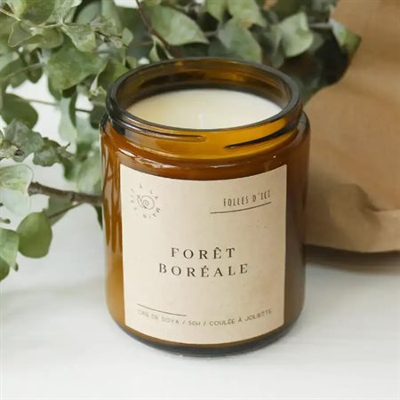 Chandelle parfumée "Forêt boréale"