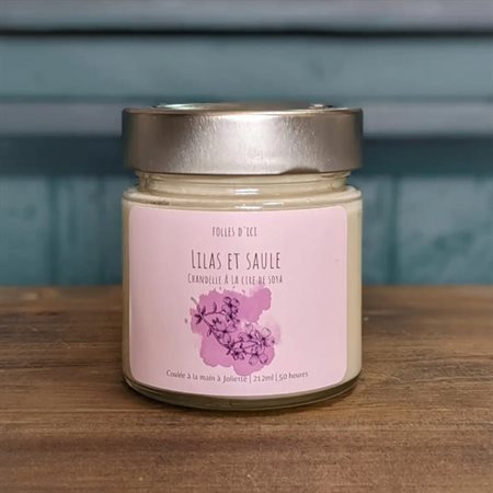 Scented candle "Lilas et saule"