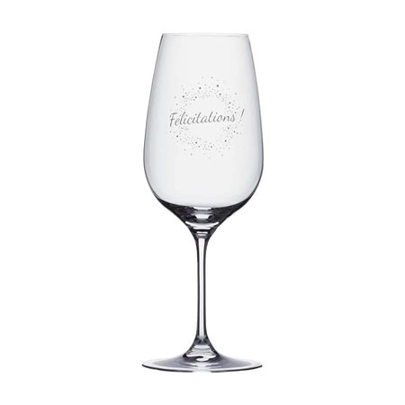Wine glass "Félicitations"