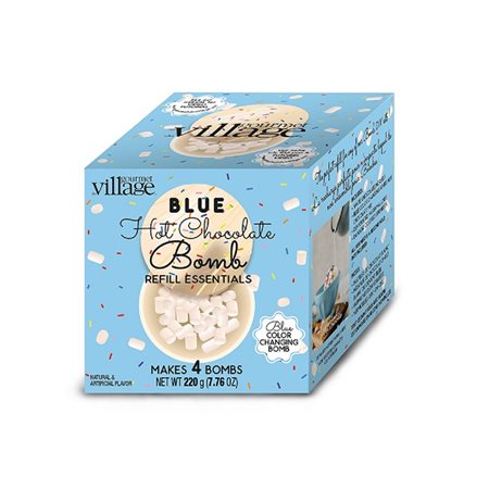 Blue hot chocolate bomb refill