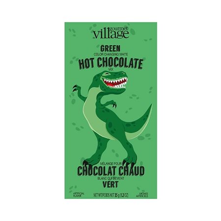 CHOCOLAT CHAUD BLANC DINO VERT