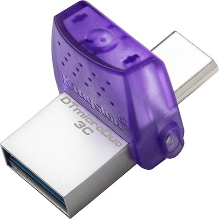CLÉ USB KINGSTON DUO USB-C  /  USB DATATRAV 128GB