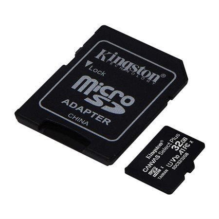 CARTE MICRO SD KINGSTON 32GB CANVAS SELECT PLUS