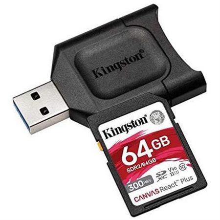 CARTE SD KINGSTON CANVAS REACT 64GB