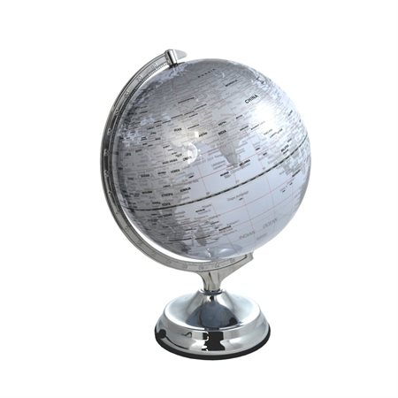 White lighted globe