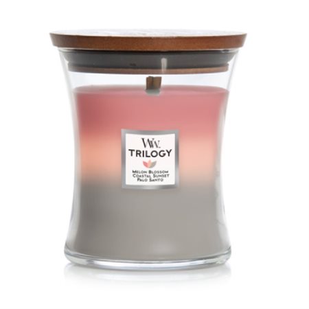 WoodWick medium Trilogy scented candle "Shoreline"