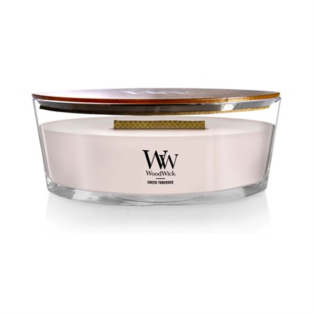 WoodWick Ellipse scented candle "Sheer Tuberose"