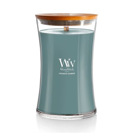WoodWick large scented candle "Evergreen Cashmere"